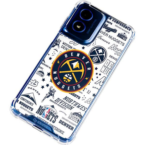 NBA Denver Nuggets Historic Blast Moto G 5G (2024) Clear Case